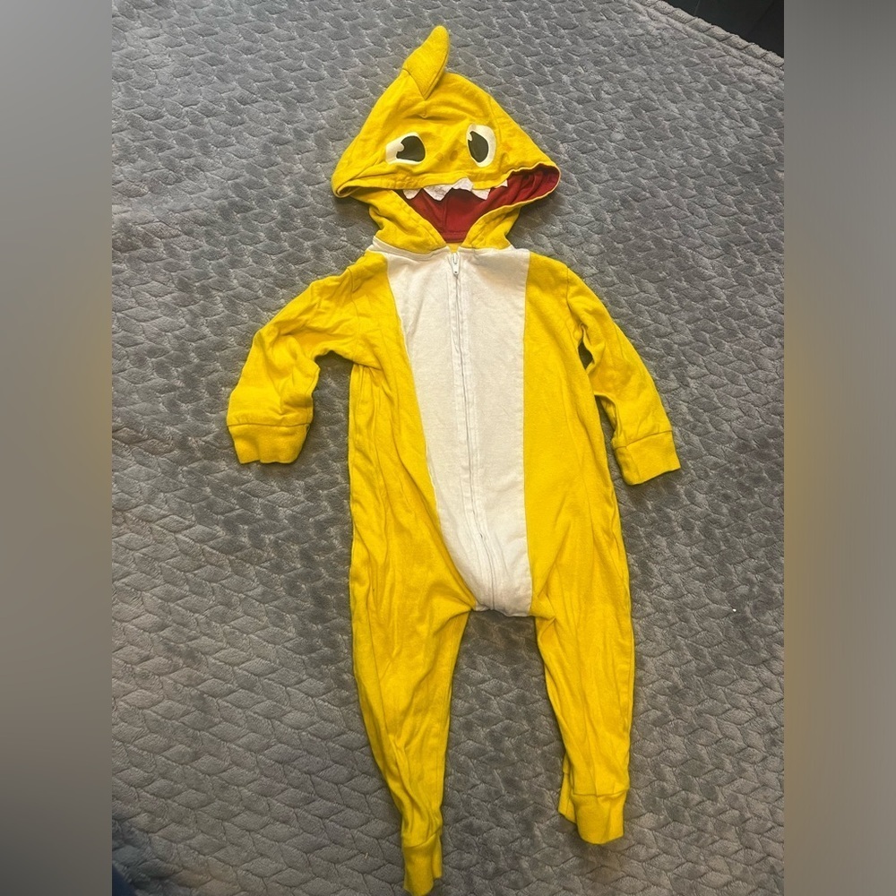 Baby Shark Footless Hooded One Piece